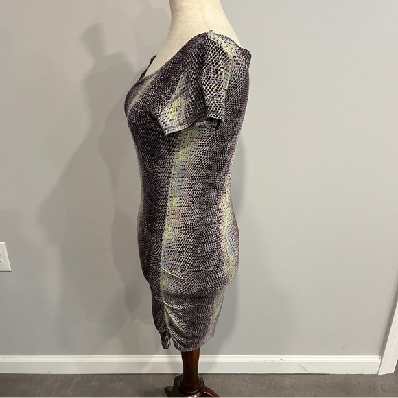 Rachel Roy Snakeprint Fitted‎ Short Dress Small - Picture 3 of 6